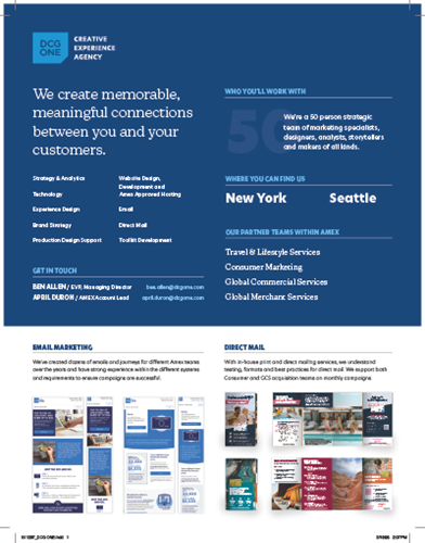 Show details for DCG ONE Flyer